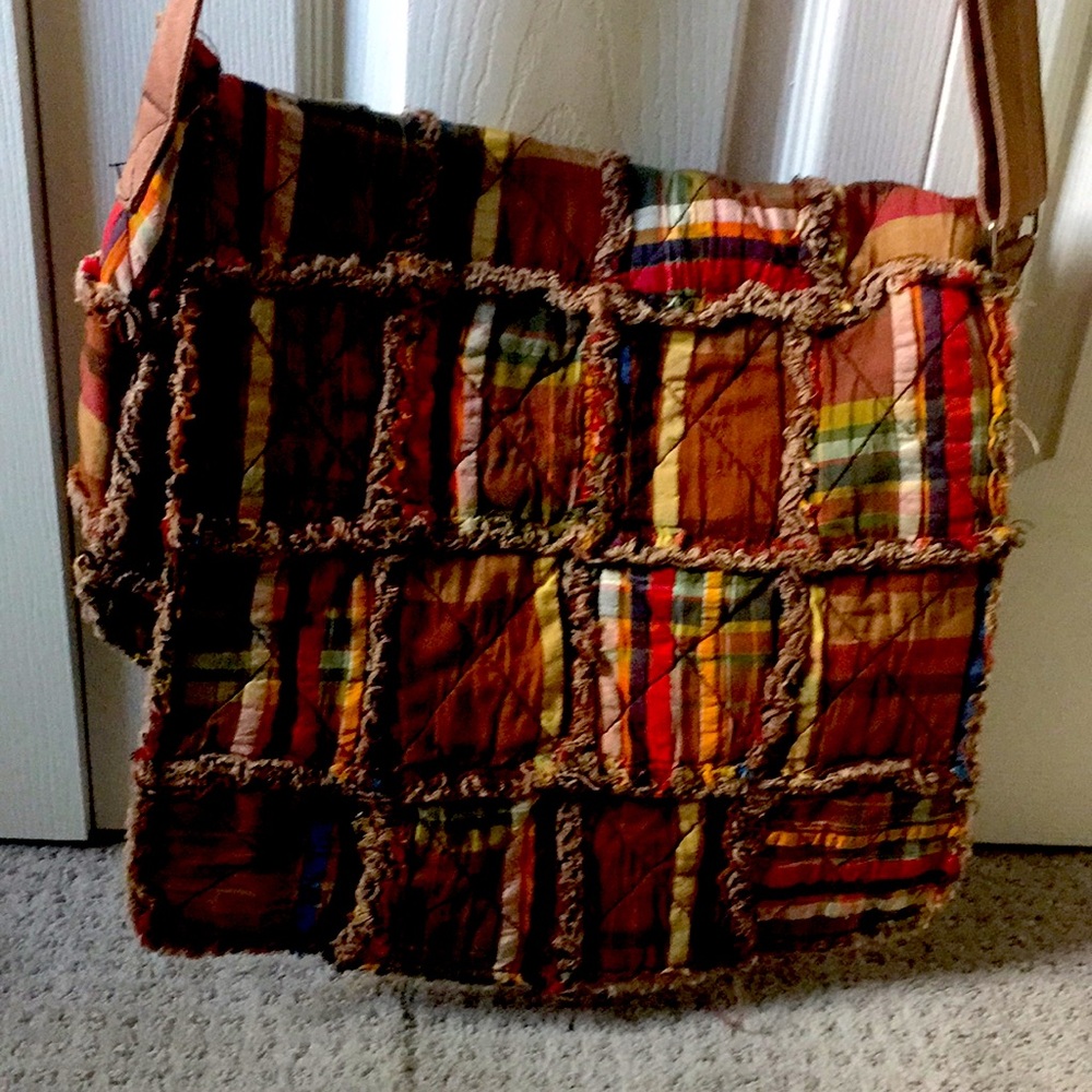 Boho checkered bag